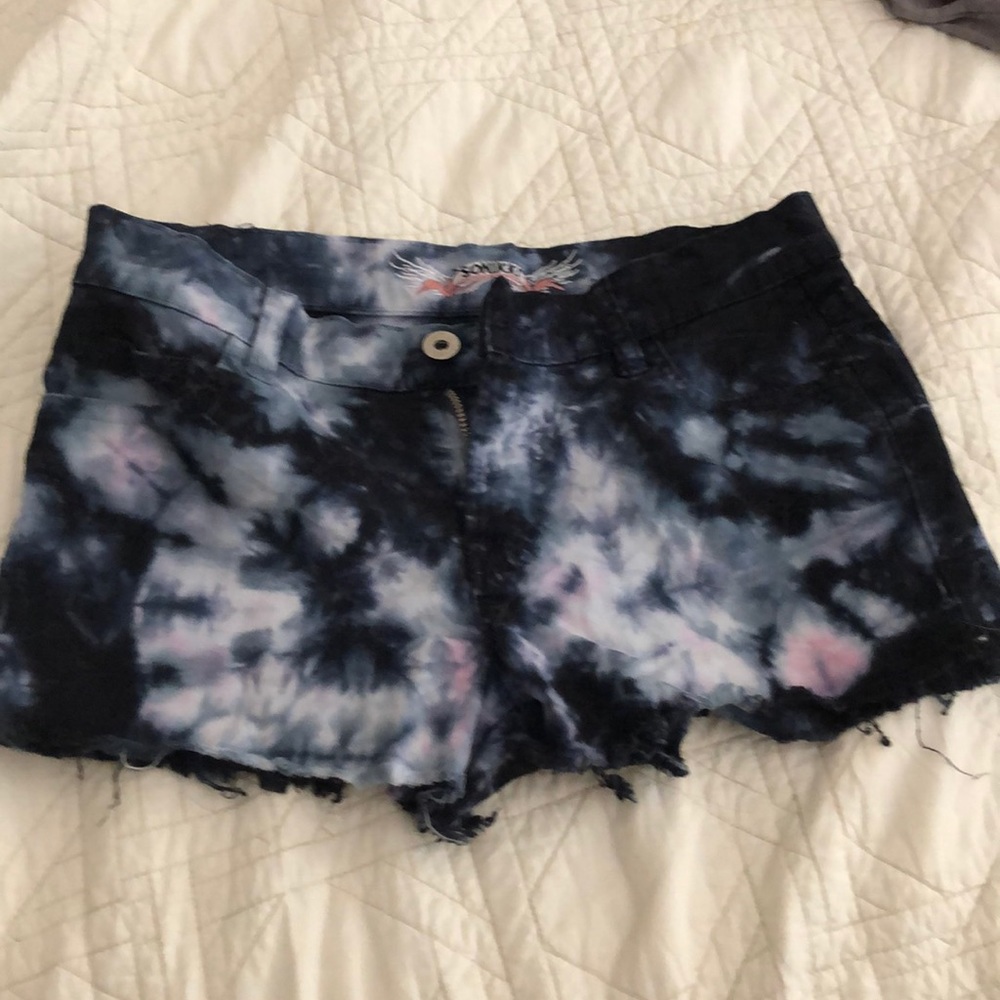 So Nikki tie dye shorts